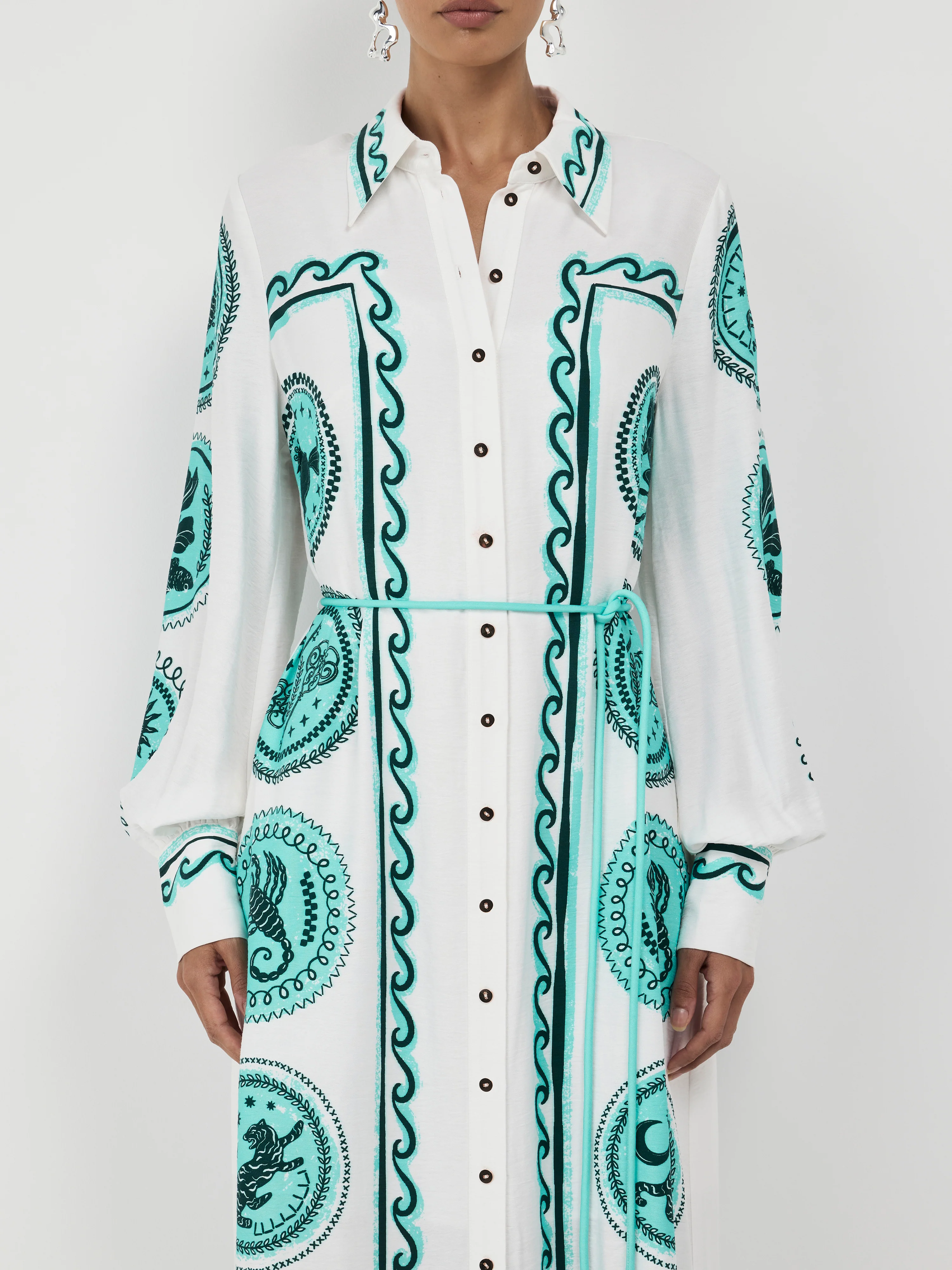 CELESTIAL TILE MAXI DRESS