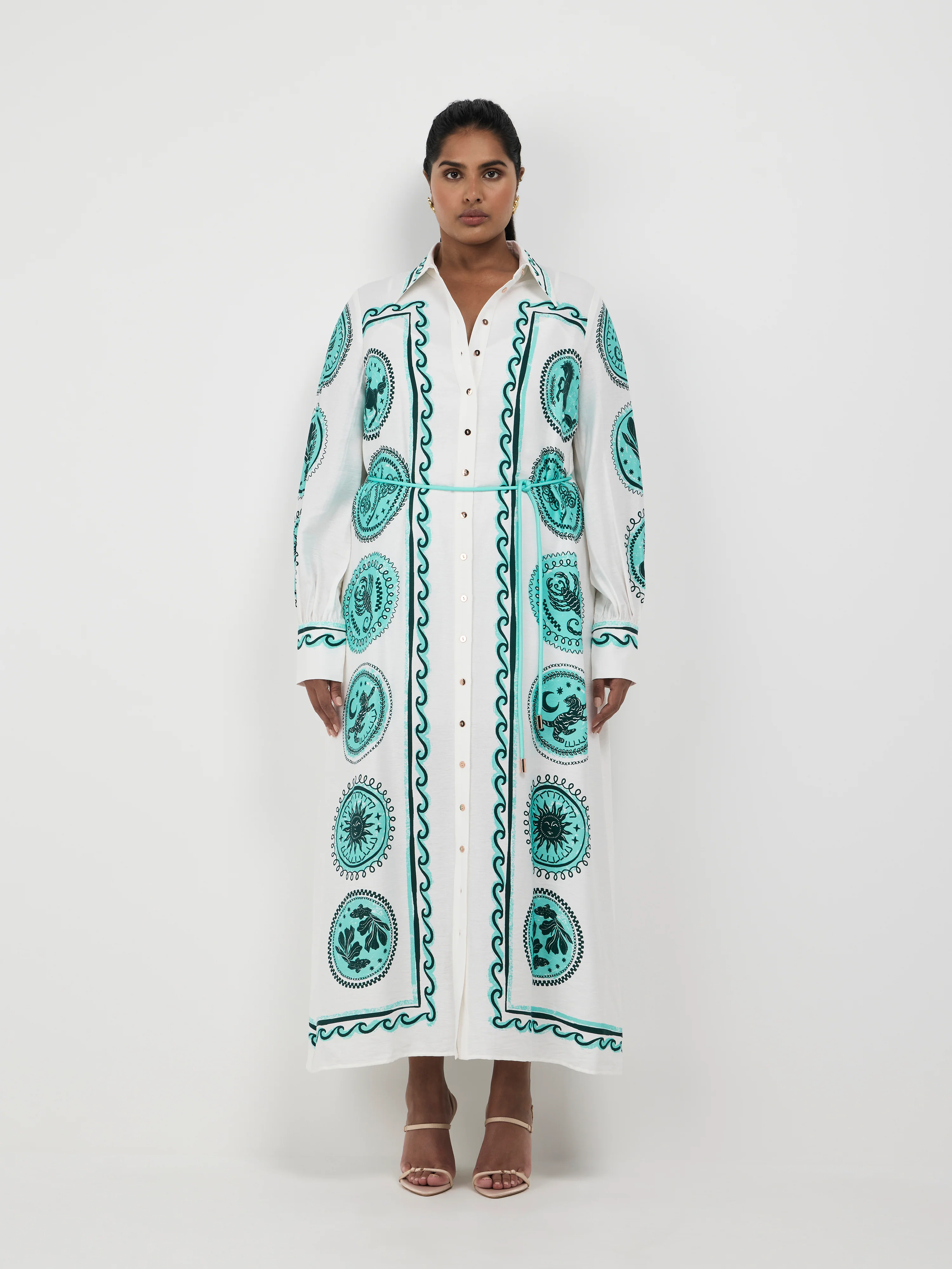 CELESTIAL TILE MAXI DRESS
