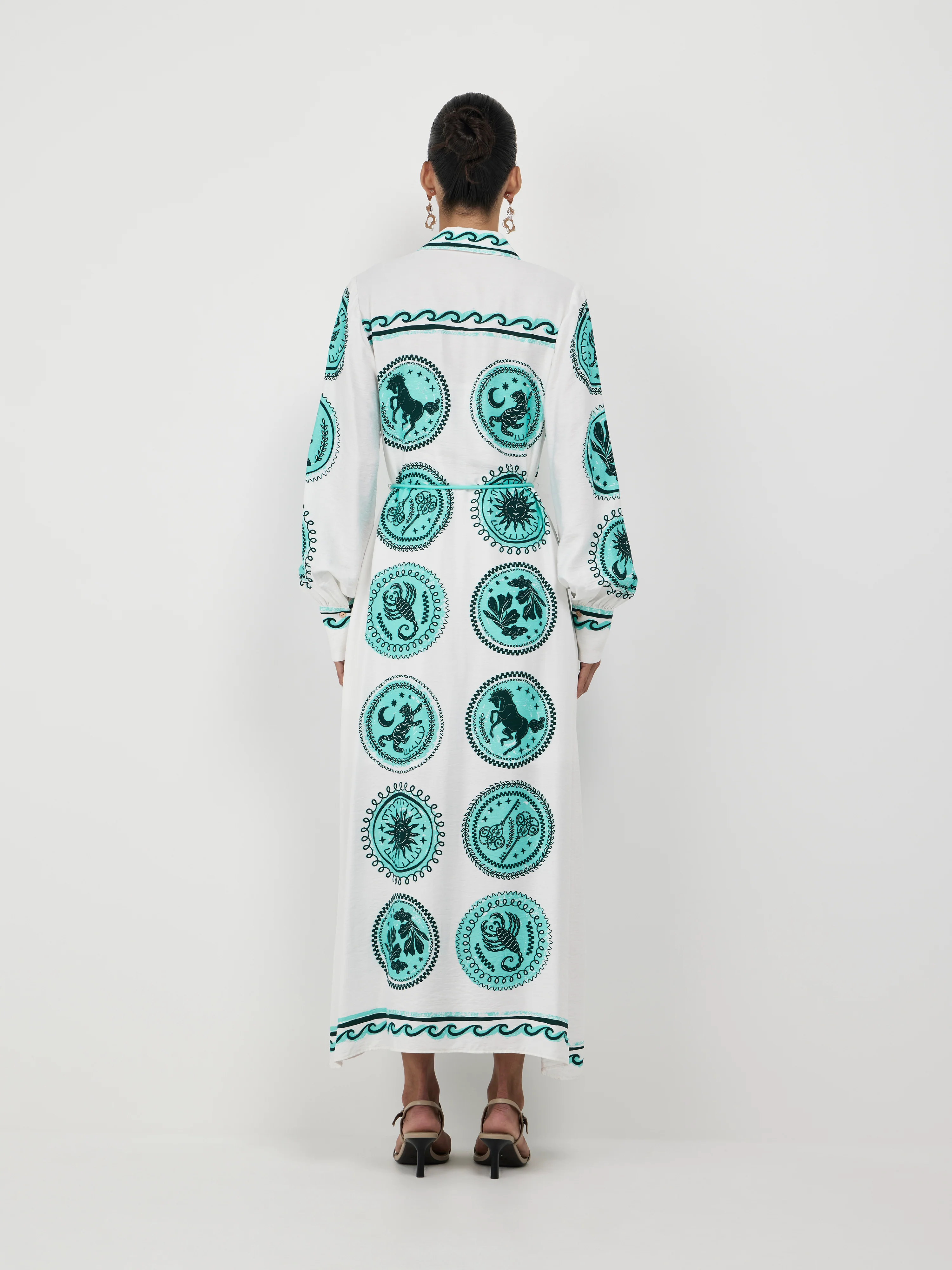 CELESTIAL TILE MAXI DRESS