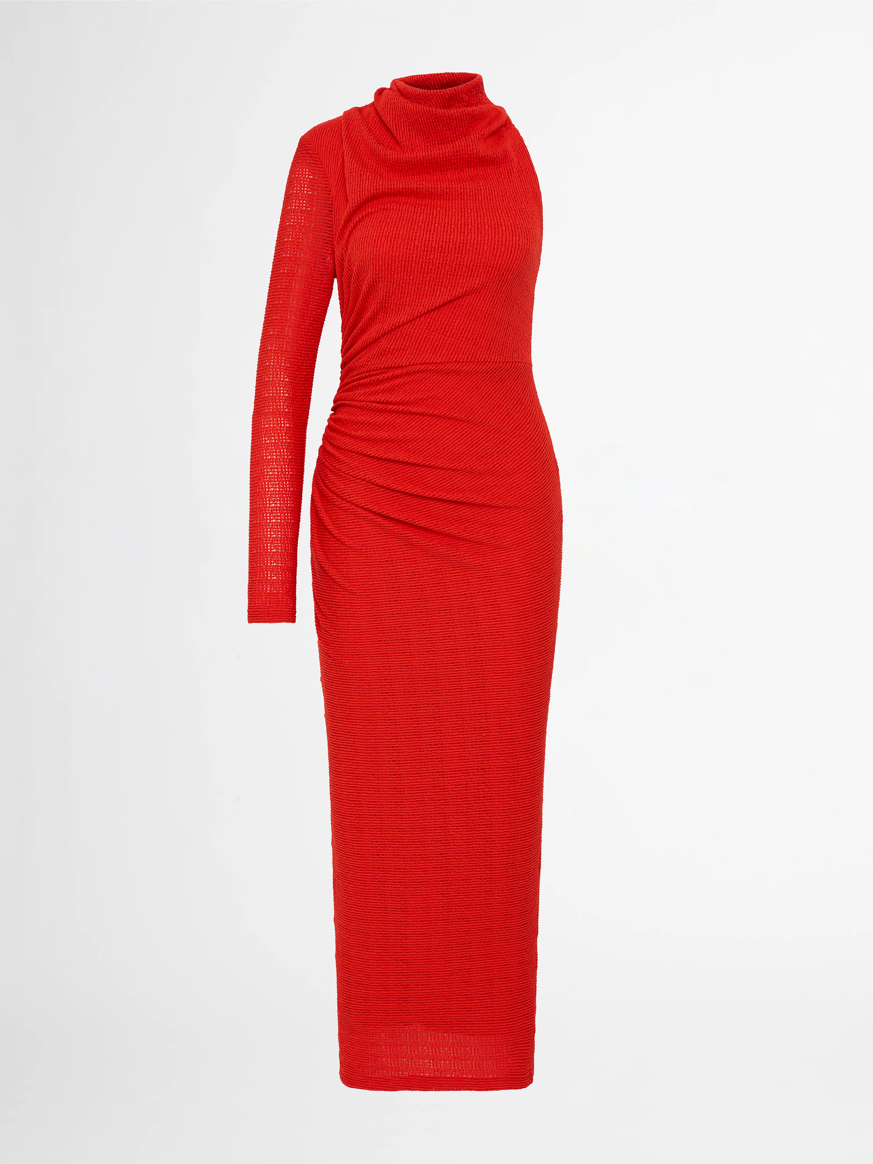 EVERLY RUCHED MIDI DRESS