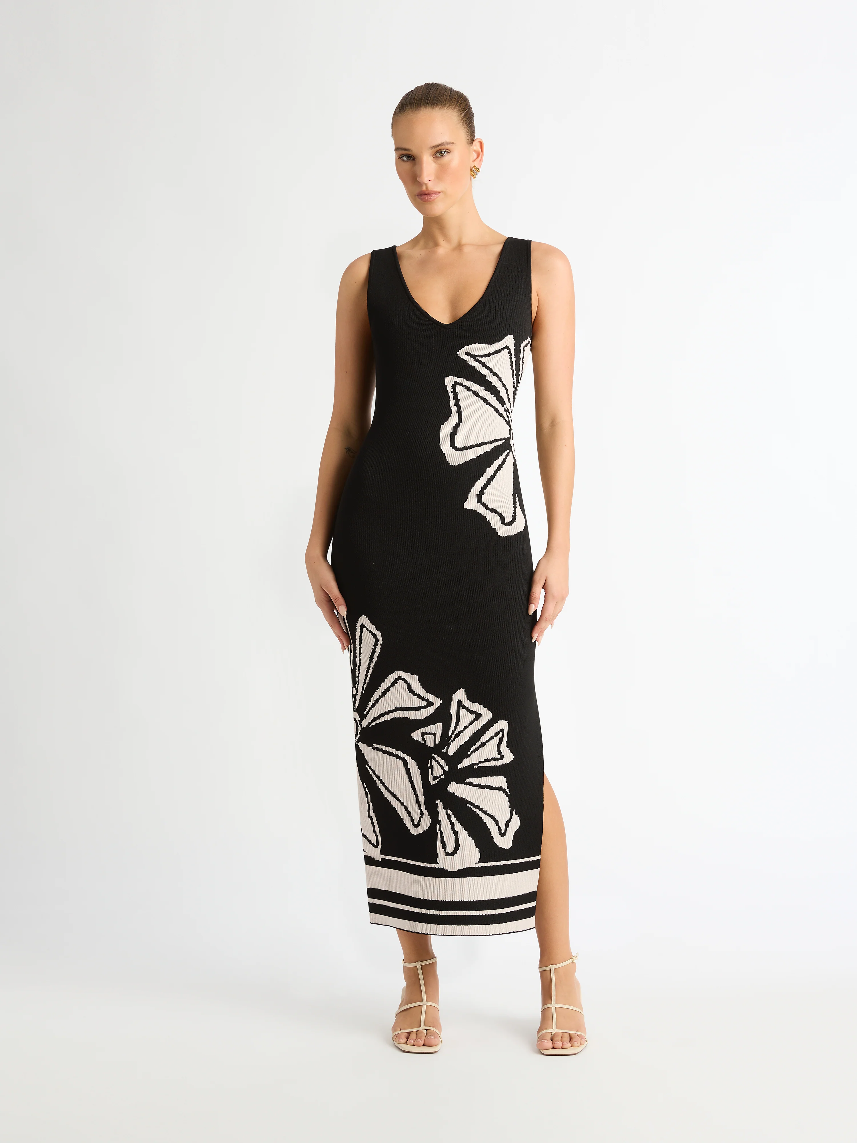 CALYPSO KNIT MIDI DRESS